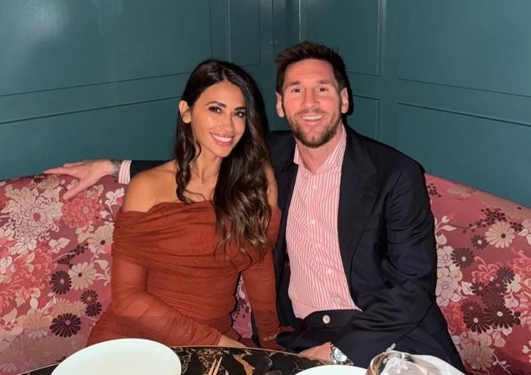 Antonela Roccuzzo y Lionel Messi. (Foto: Instagram)