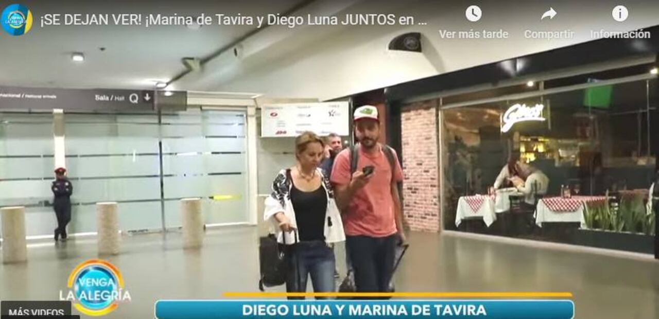 VIDEO: Captan a Diego Luna y Marina de Tavira juntos tras viaje a Mérida  