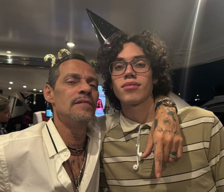 Marc Anthony con su hijo Ryan Muñiz / Foto: Instagram