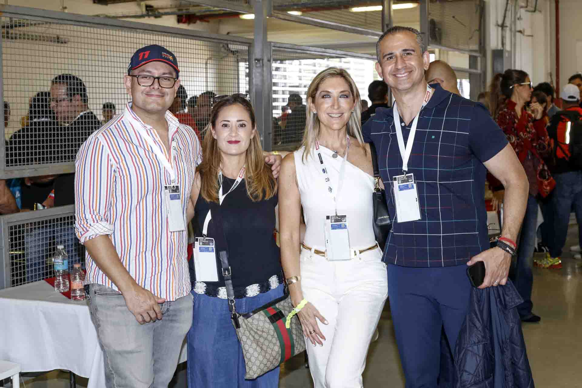 Abel Gutiérrez, Lilia Anaya, Ana María de la Torre y Max Couret. (Foto: Esteban Torreblanca)