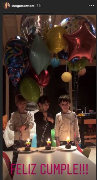 Con todo y sartenes, Inés Gomez Mont celebra feliz el cumpleaños de sus trillizos