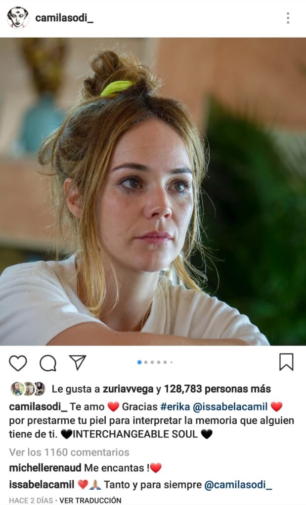 Issabela Camil complacida de que Camila Sodi la interpretó en Luis Miguel, la serie