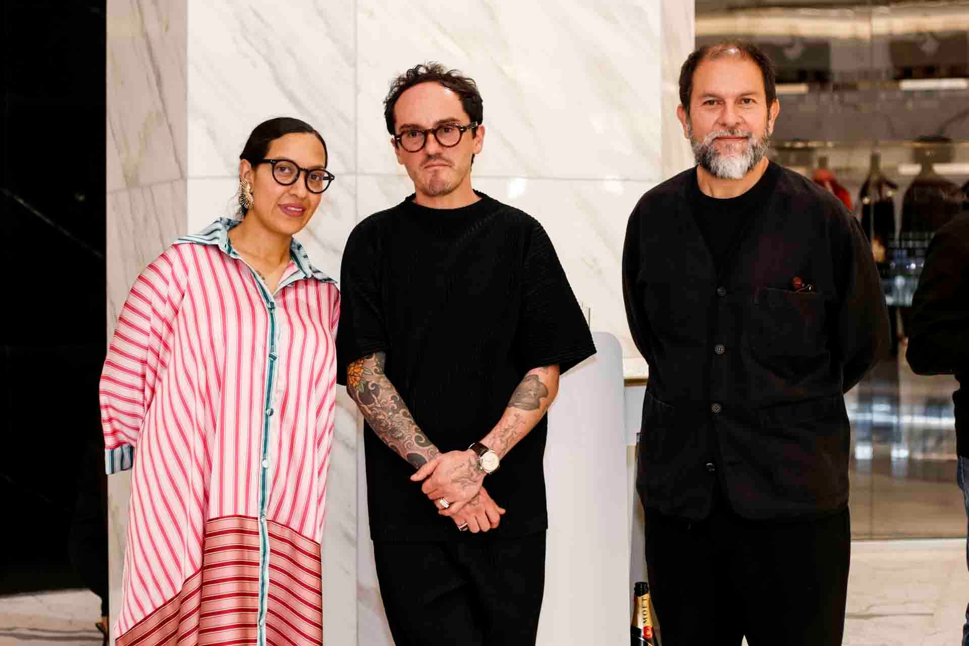 Ana Dolores, Lucho Martínez y Enrique Olvera. (Foto: Esteban Torreblanca)