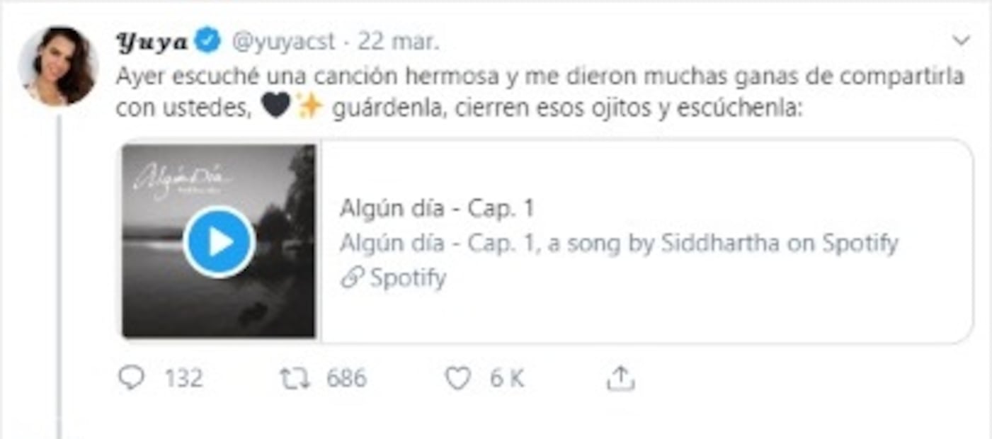 El mensaje con el que Yuya confiesa que su corazón ya tiene dueño