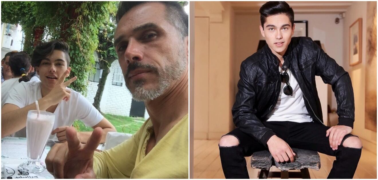 <p>Parece que al actor Sergio Mayer no le gustó que dijeran que su hijo tiene más parecido con su mamá.&nbsp;<strong>(Fotos: Instagram)</strong></p>
