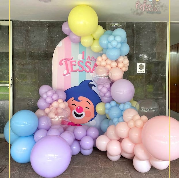 Así fue la primer fiesta de cumpleaños de Tessa / Foto: Instagram @balloonmagic_mx