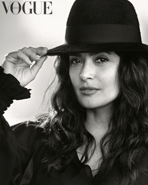 Salma Hayek agradece a Meghan Markle por incluirla en su edición de Vogue