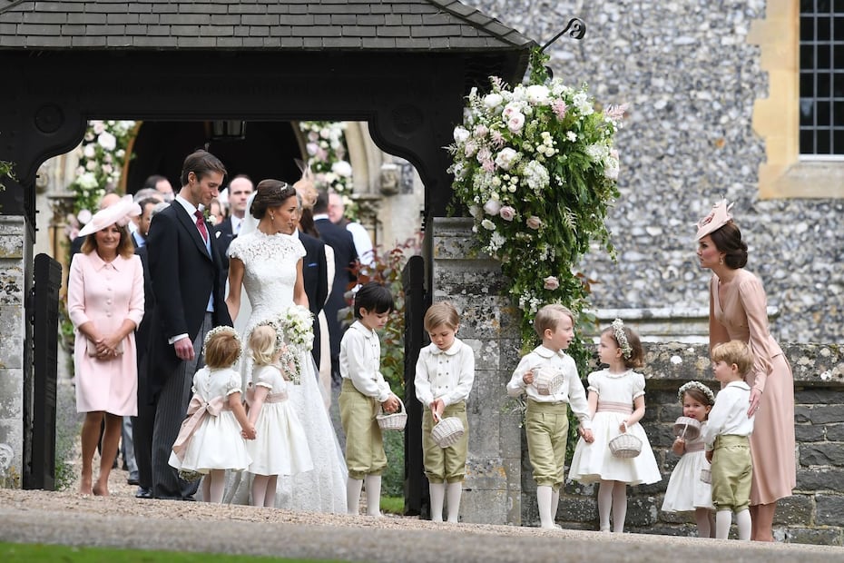 Charlotte y George los pajes más tiernos de la boda de Pippa Middleton