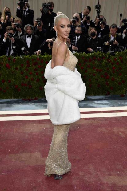 Kim Kardashian emula a Marilyn Monroe para el MET Gala 2022 