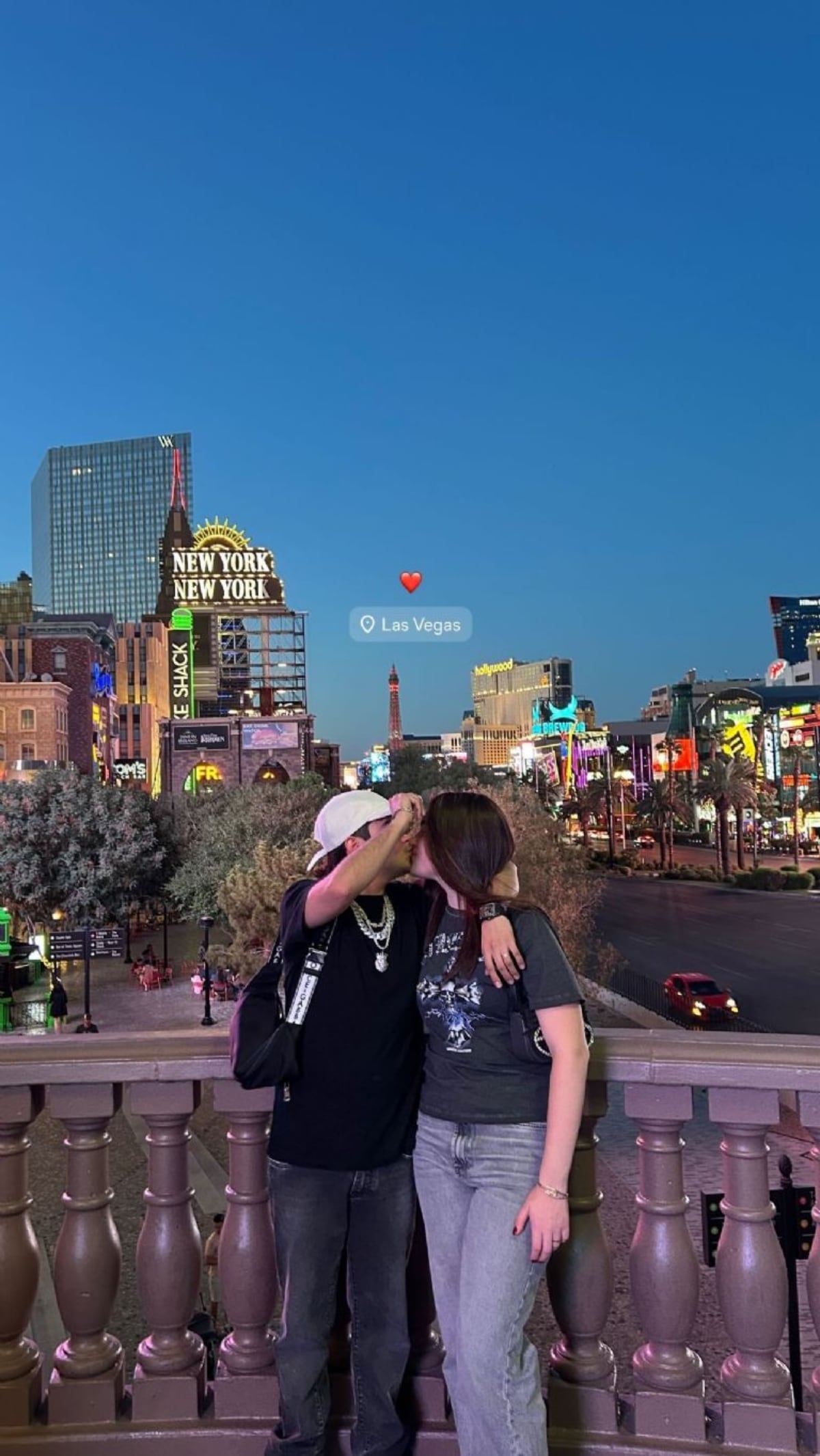 Emily Cinnamon y Jaziel Avilez en Las Vegas / Foto: Instagram