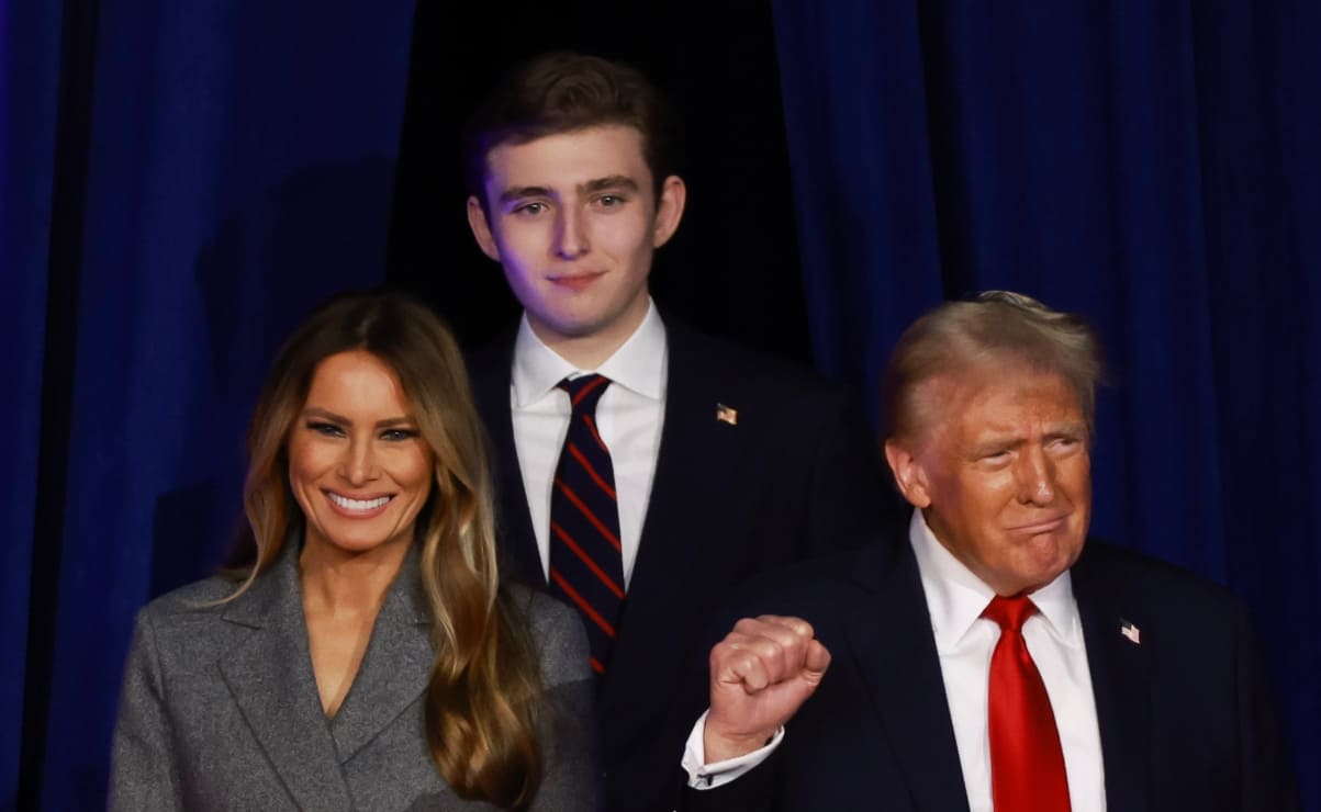 Él es Barron, el hijo menor de Donald Trump que se robó la atención