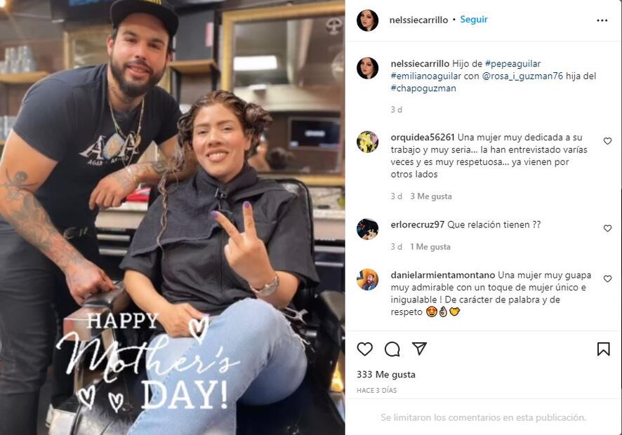 Publican foto del hijo de Pepe Aguilar con la hija del “Chapo” Guzmán