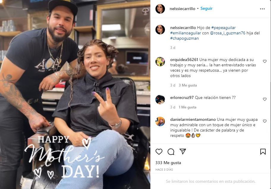 Publican foto del hijo de Pepe Aguilar con la hija del “Chapo” Guzmán