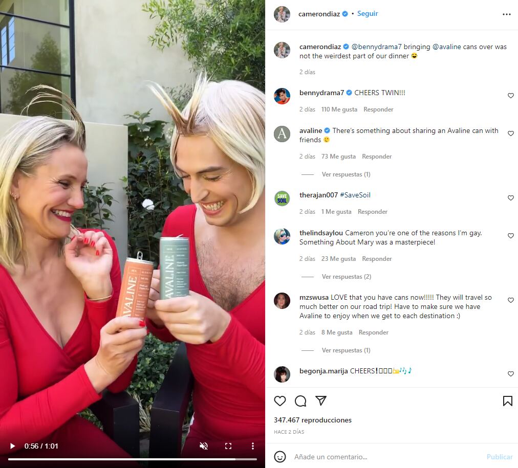 Cameron Diaz recrea el peinado de "gel" de "Loco por Mary" y alborota las tendencias