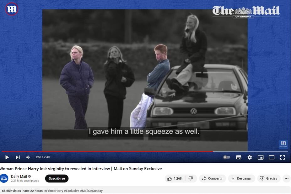 Ella es la mujer con la que estuvo el príncipe Harry por primera vez