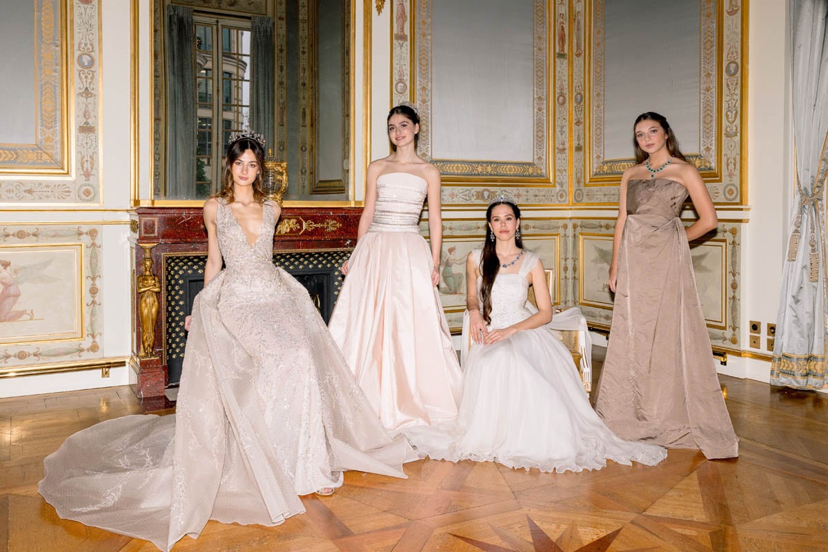 La princesas Eulalia de Orléans-Borbón, Isabelle de Orléans, Gabrielle Janssens de Balkany y Almudena Dailly de Orléans. (Foto: Morgan Amsellem)