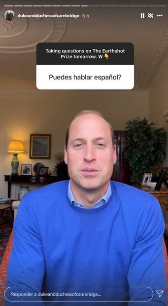 El príncipe William realiza una sesión de preguntas y respuestas en Instagram ¡y sabe hablar español!