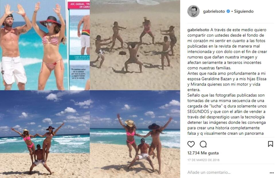 La historia de amor de Geraldine Bazán y Gabriel Soto que terminó en divorcio
