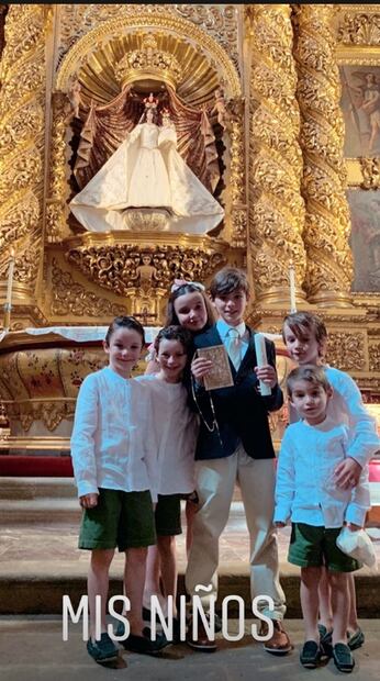 Inés Gómez Mont es elegida madrina de primera comunión de su hijastro Mayito