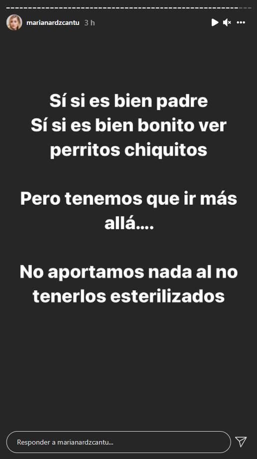Mariana Rodríguez se pronuncia a favor de la adopción: "no lucres con tus perros"