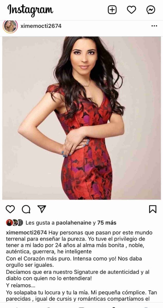 Tía de Natasha Moctezuma le dedica conmovedor texto tras su muerte a los 24 años