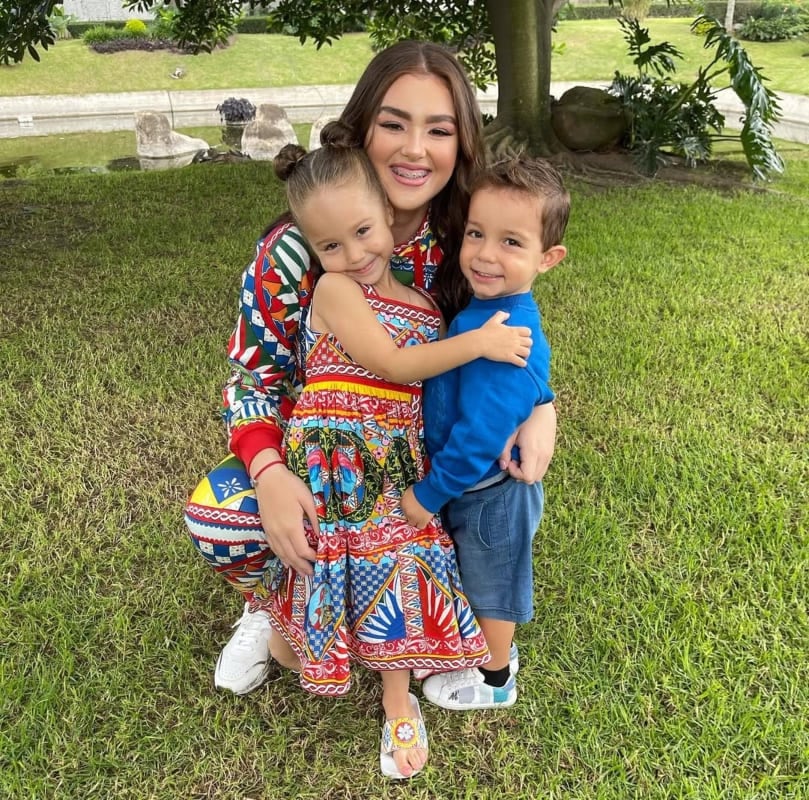 Emily, María Fernanda y Saul Adiel, hijos de Canelo Álvarez / Foto: Especial @canelo