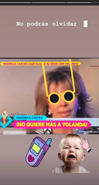 "No podrás olvidar que te amé", con este tema responde Yolanda Andrade a Verónica Castro