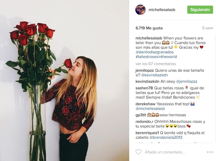 La primera foto de Michelle Salas y su novio