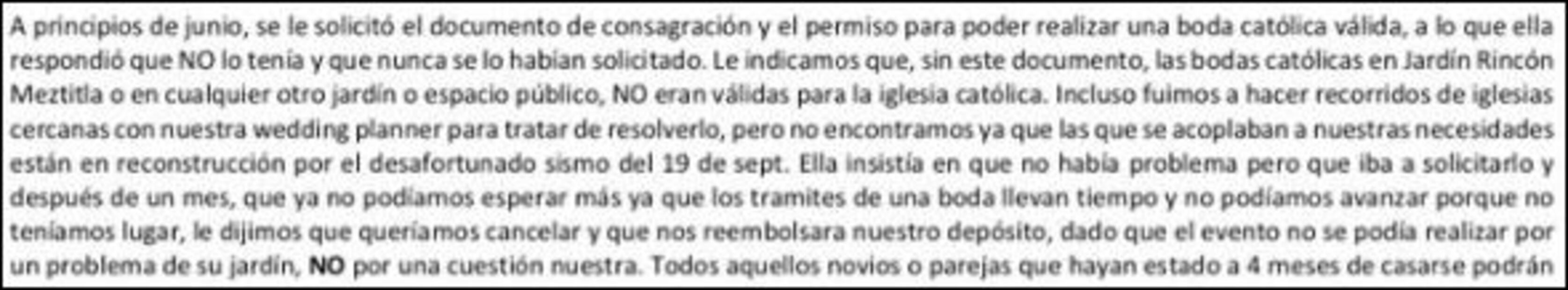 Dulce María se defiende de los administradores del jardín donde se llevaría a cabo su boda con Paco Álvarez