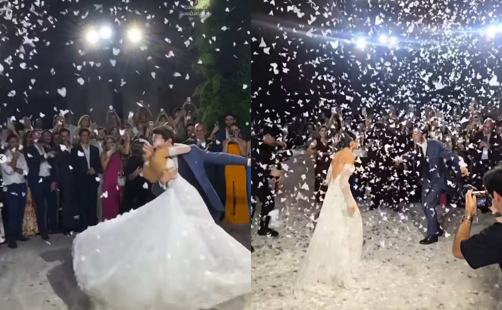 El baile de recién casados de Andrés Zurita y Dani Hernández / Fotos: Instagram @vadhir