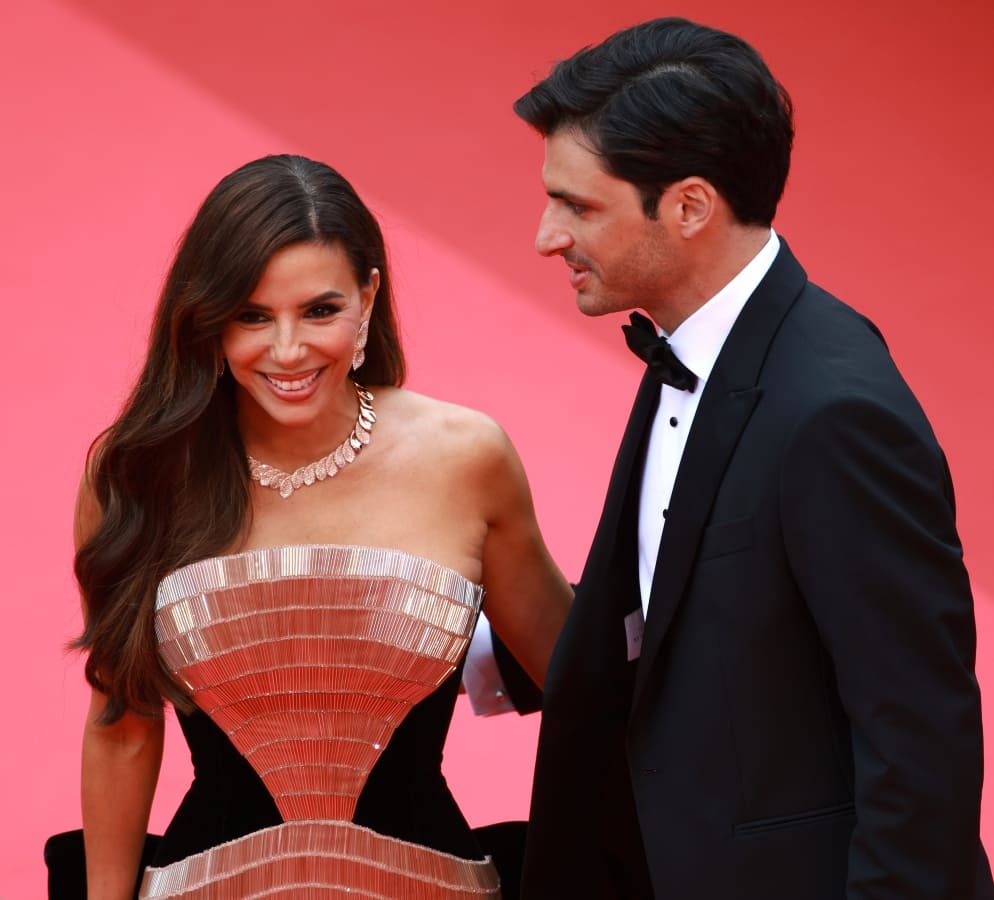 Carlos Sainz Jr. y Eva Longoria en el Festival de Cannes 2025 / Foto: EFE