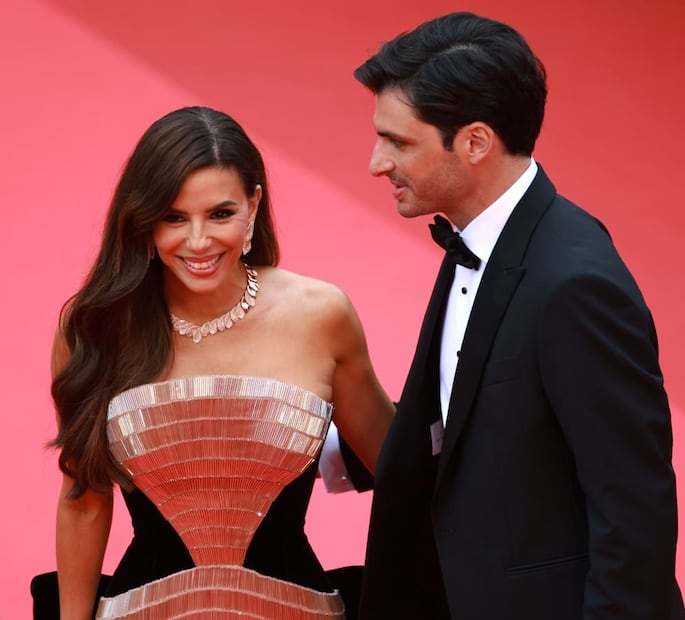 Carlos Sainz Jr. y Eva Longoria en el Festival de Cannes 2025 / Foto: EFE