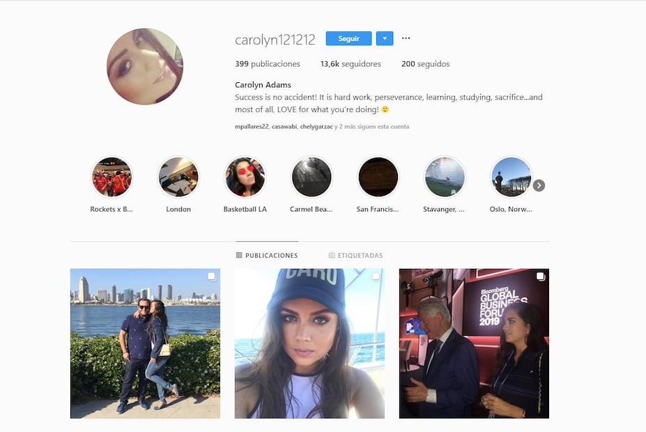 La nuera de AMLO, Carolyn Adams, hace público su Instagram
