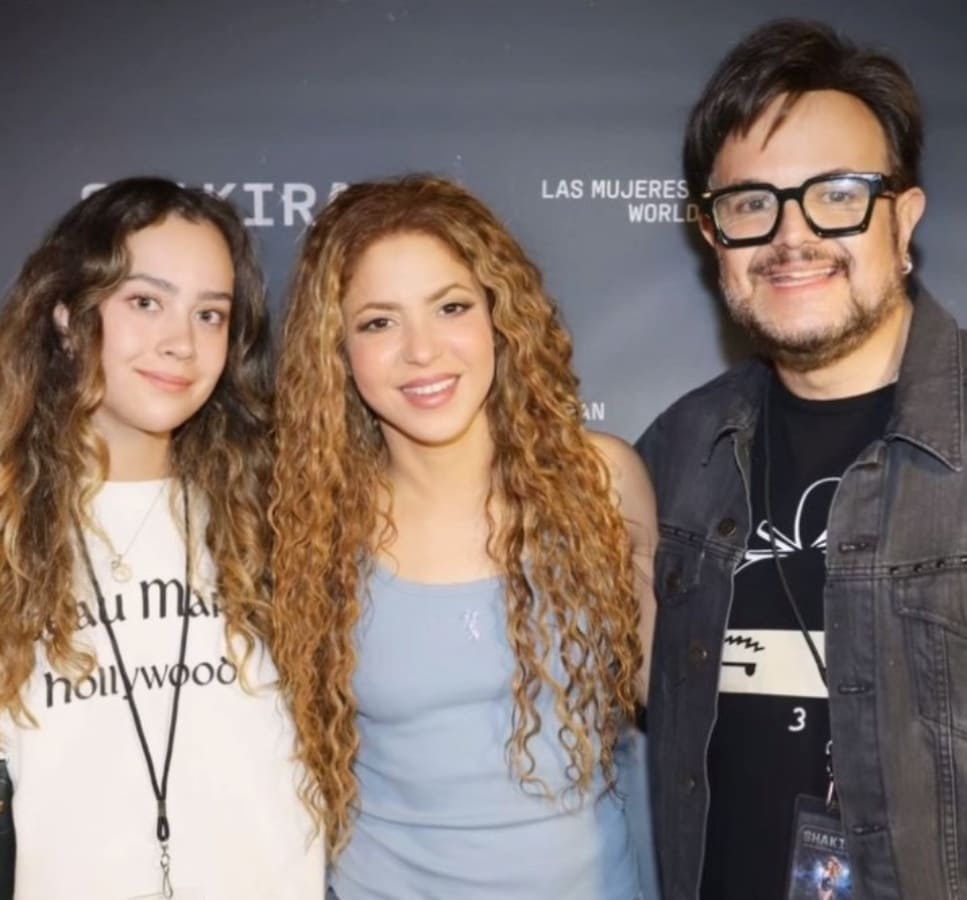 Shakira con Aleks Sytenk y su hija Natalia / Foto: Instagram