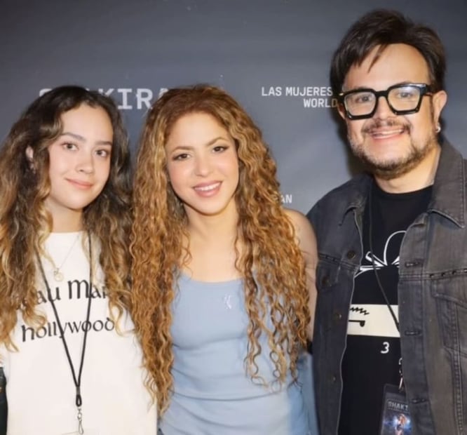 Shakira con Aleks Sytenk y su hija Natalia / Foto: Instagram