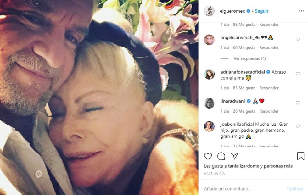 Reaparece Angélica Rivera en Instagram con pésame al 'Güero' Castro