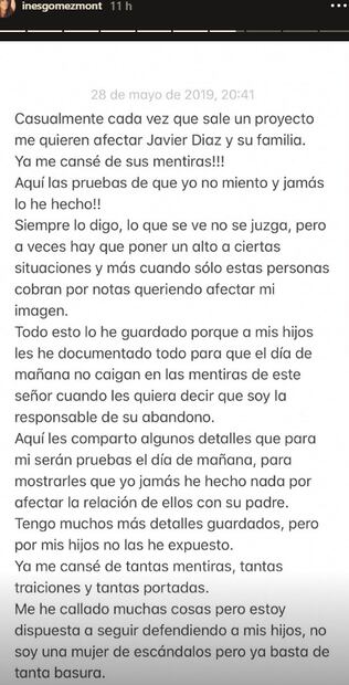 Javier Díaz, ex de Inés Gómez Mont, será papá de un niño 