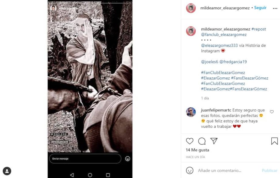 Eleazar Gómez presume proyecto luego de salir de prisión