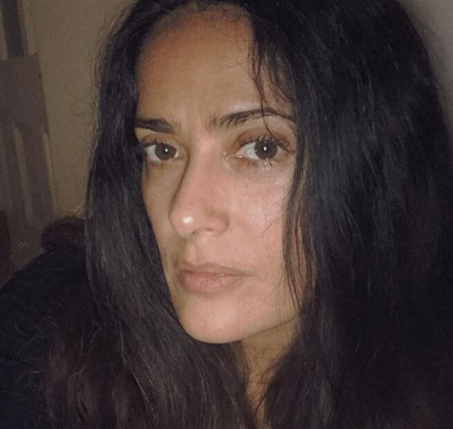 Así luce Salma Hayek sin maquillaje