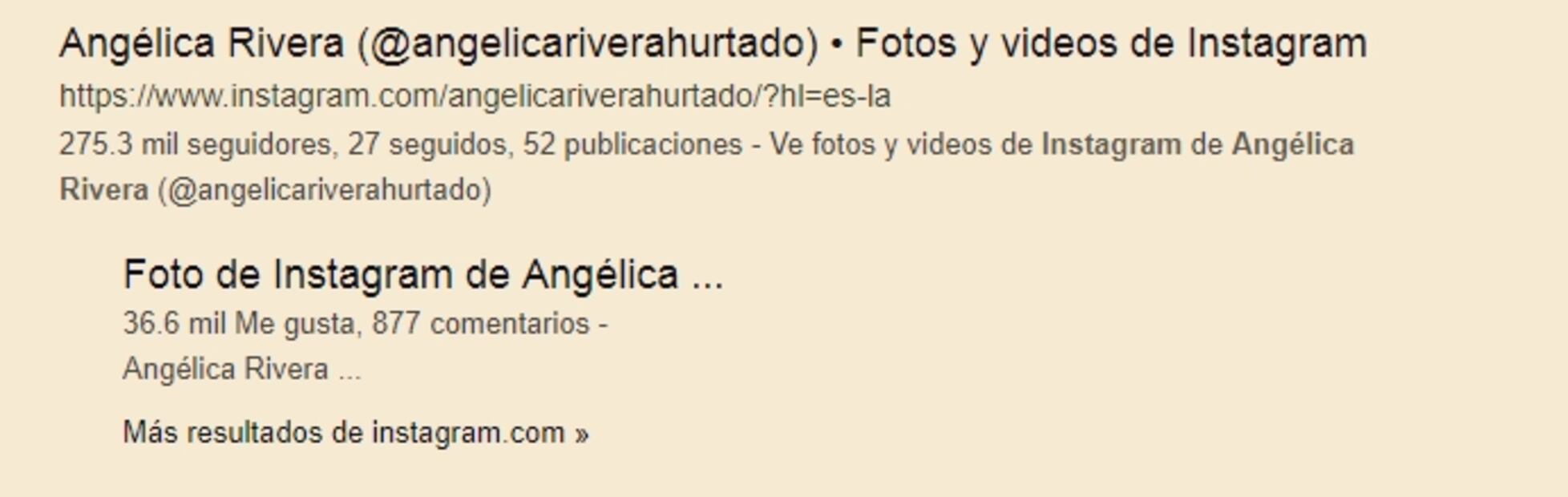 Angélica Rivera cierra su cuenta de Instagram