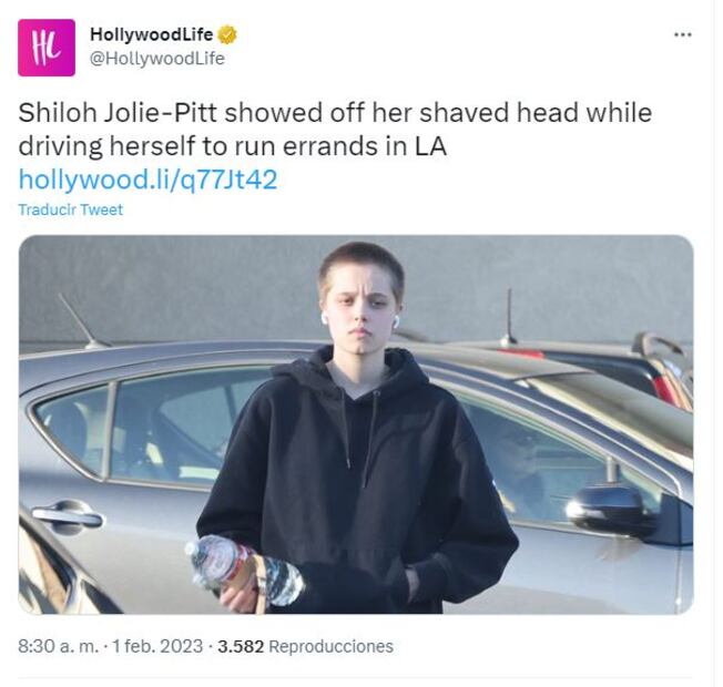 Shiloh, hija de Angelina Jolie y Brad Pitt, luce nueva imagen ¡rapada!