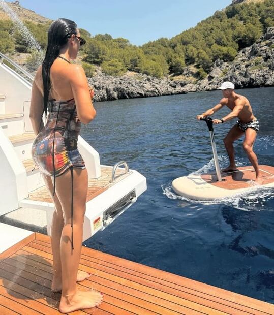 El viaje de Cristiano Ronaldo y Georgina Rodríguez a Mallorca / Foto: Instagram