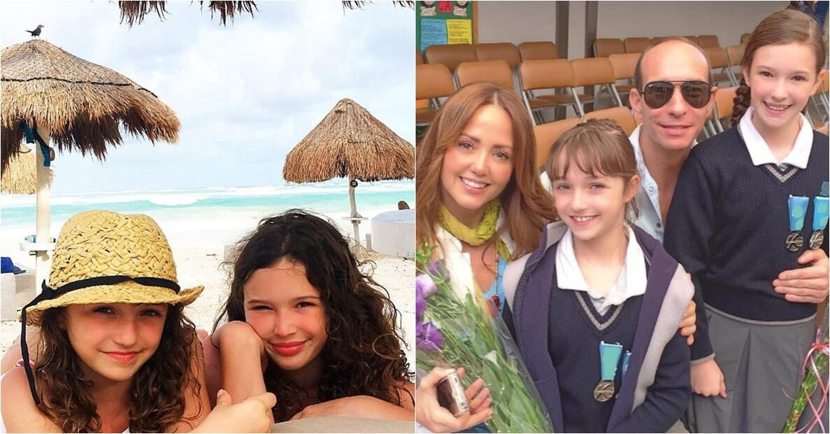 FOTOS: La evolución de Mía y Nina Rubín, hijas de Andrea Legarreta 