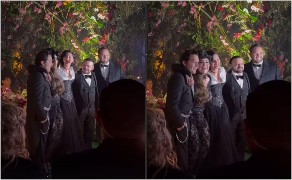 Christian Nodal, Cristy, Ángela Aguilar, Jaime González y Leonardo Aguilar / Foto: Instagram