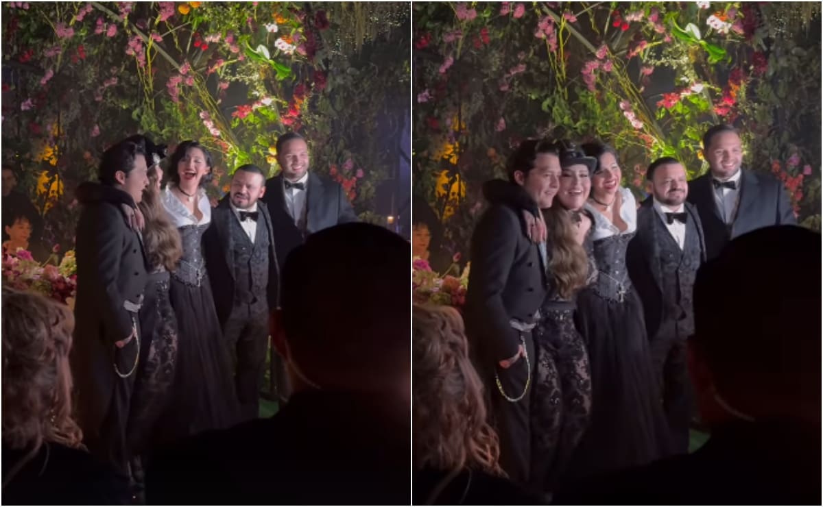 Christian Nodal, Cristy, Ángela Aguilar, Jaime González y Leonardo Aguilar / Foto: Instagram