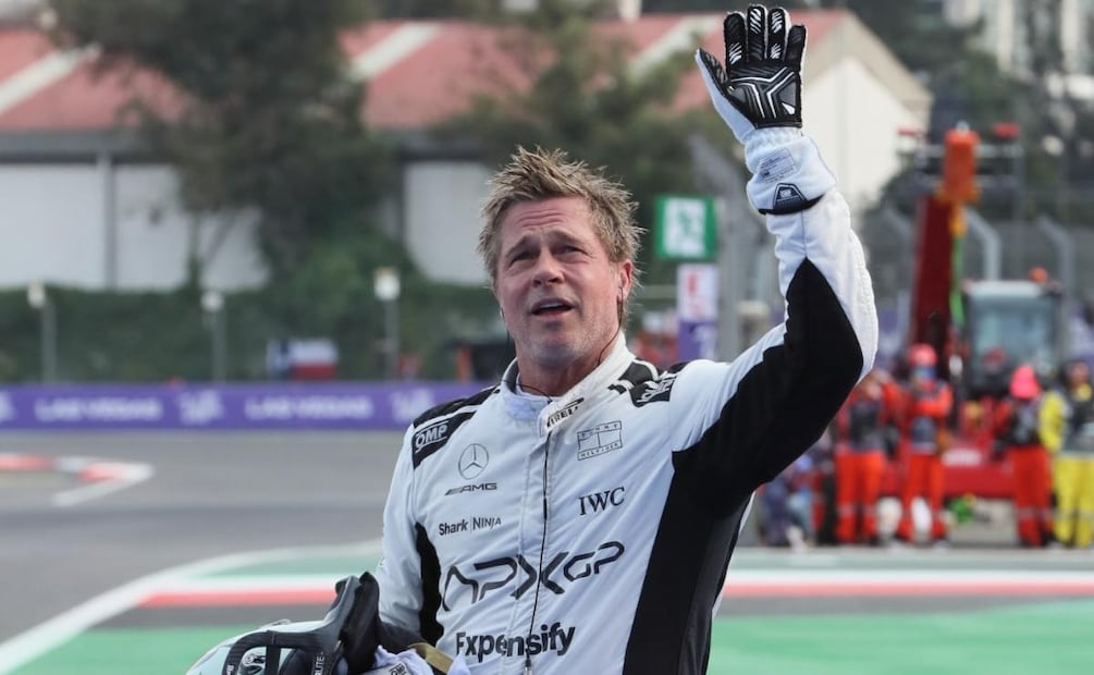 Brad Pitt durante el Gran Premio de México 2024 / Foto: EFE