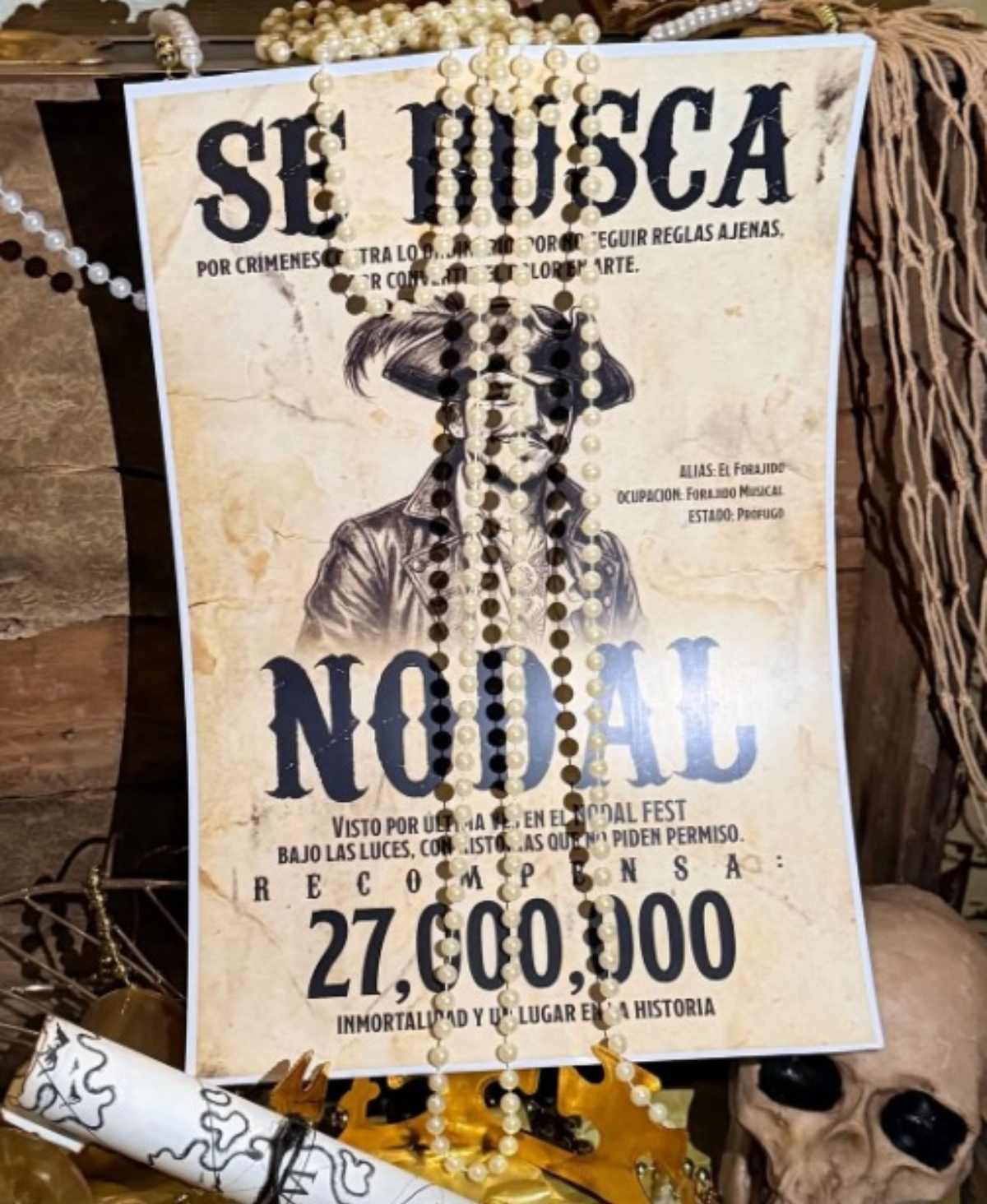 La decoración de la fiesta de cumpleaños de Christian Nodal / Foto: Instagram  @papikunno