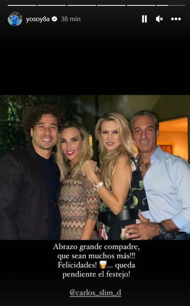 Memo Ochoa felicita a Carlos Slim Domit por su cumpleaños 56