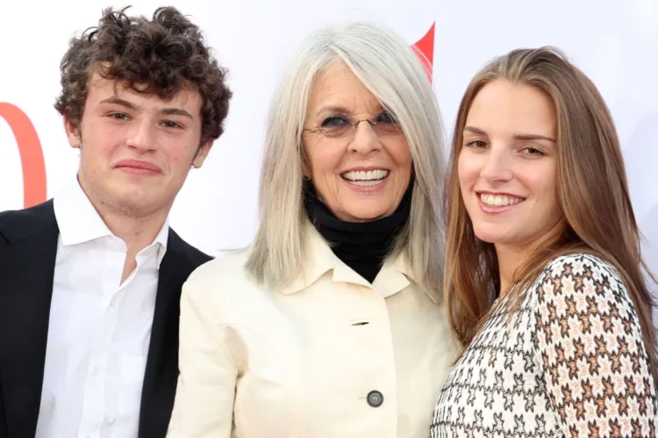 Diane Keaton con sus hijos Duke y Dexter / Foto: Getty Images