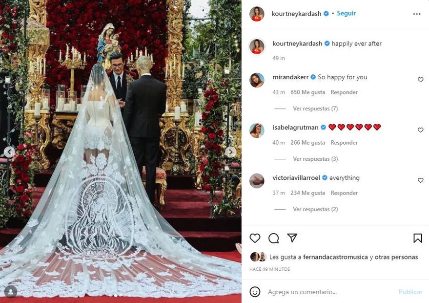 Kourtney Kardashian y Travis Barker se casan en lujosa boda en Italia